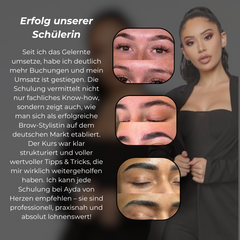 DELUXE BRAUEN-LAMINIERUNG, SHAPE & BROW-WAX + HYBRID DYE/ ANFÄNGER