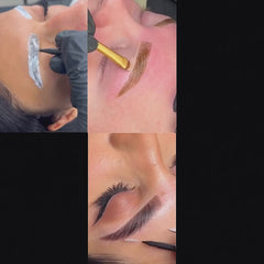 DELUXE BRAUEN-LAMINIERUNG, SHAPE & BROW-WAX + HYBRID DYE/ ANFÄNGER